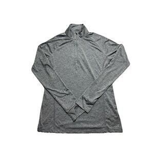 Bcg Women's Grey Quarter Zip Pullover Sweater Size Medium